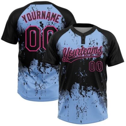 Custom Sublimated Softball Two Button Jersey