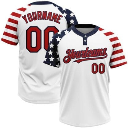 Custom Sublimated Softball Two Button Jersey